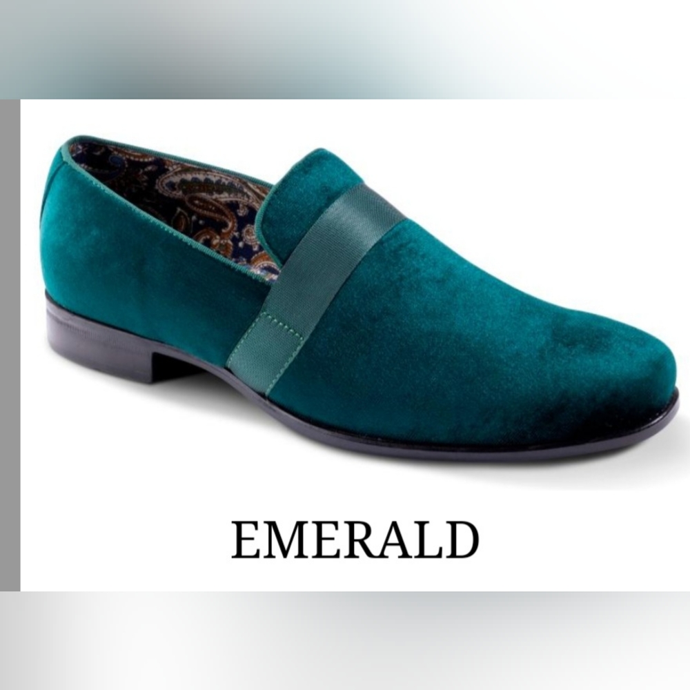 Men's Velvet Slip On Shoes